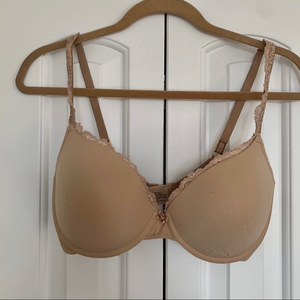 Soma 34DD Beige Trim Push-up Bra